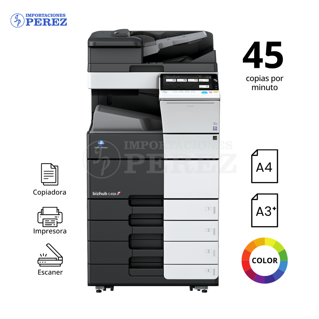 Fotocopiadora Konica Minolta Bizhub C458 (220v)