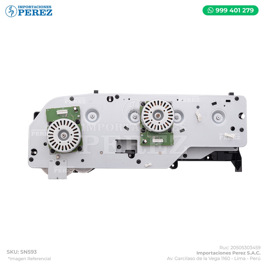 Bloque Principal con 02 Motores (MAIN DRIVE ASSY) - SEMI-NUEVO [Original - Konica Minolta]