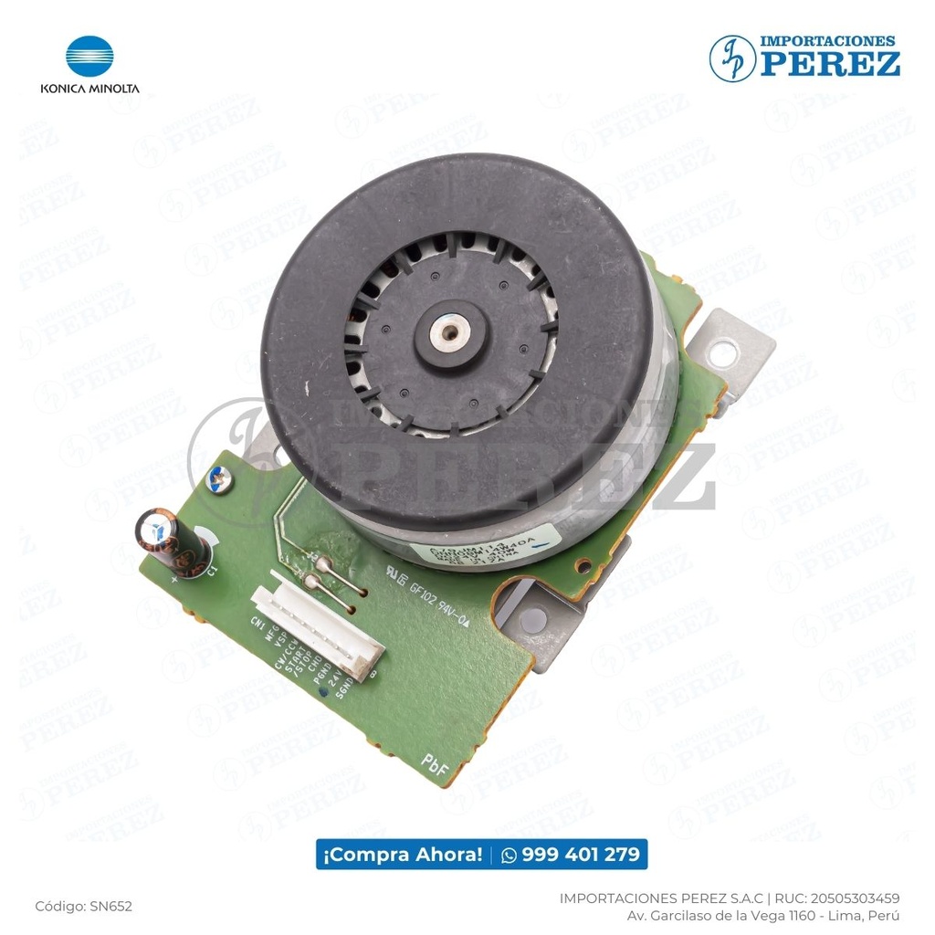 Motor Caja Negra (DC BRUSHLESS MOTOR /40) - SEMI-NUEVO [Original - Konica Minolta]