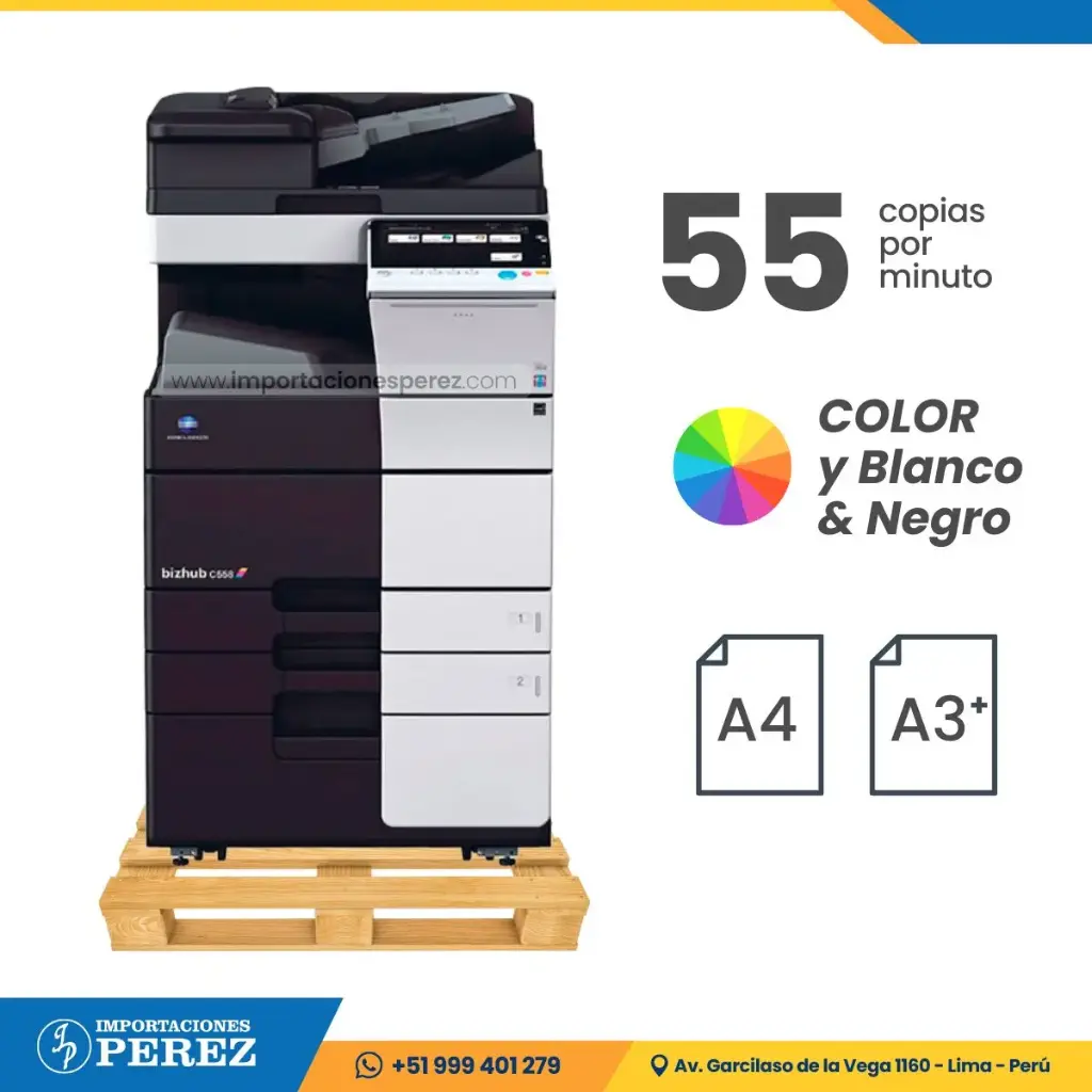 Fotocopiadora Konica Minolta Bizhub C558 REMANUFACTURADA 