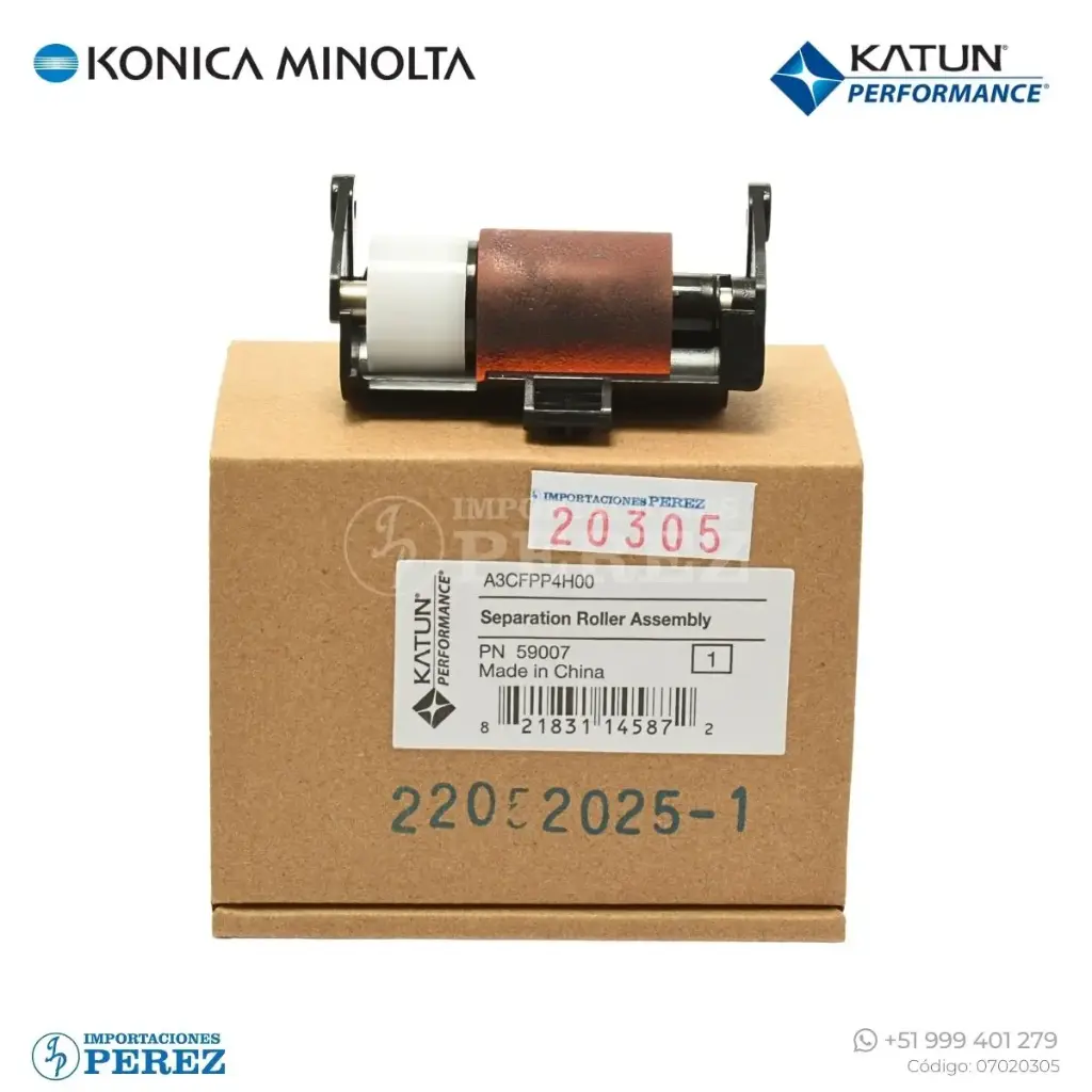 Rueda Con Base ADF Separacion/Separation Roller [Katun Performance]