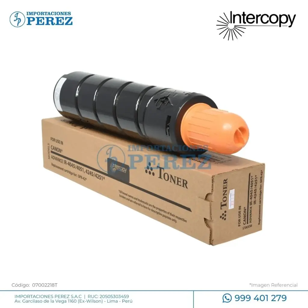 Toner Cartucho GPR42 Canon [Intercopy]