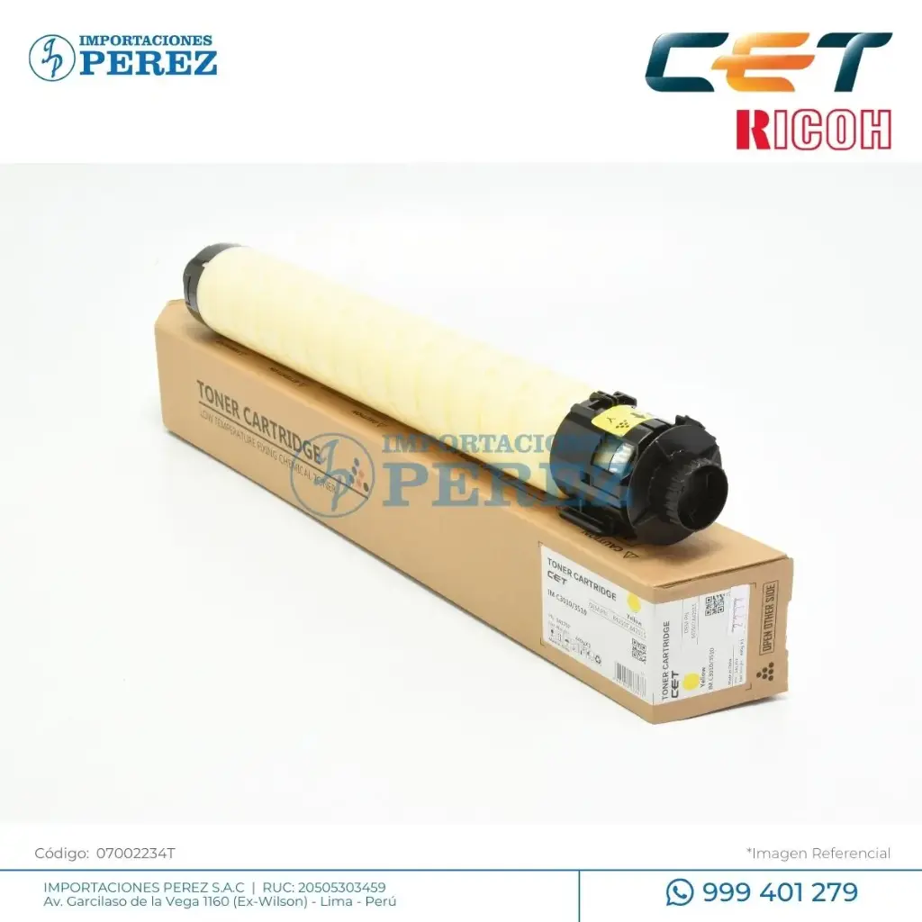 Toner Cartucho Yellow [Cet]