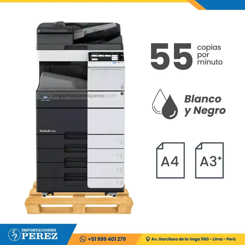 Fotocopiadora Konica Minolta Bizhub 558 REMANUFACTURADA