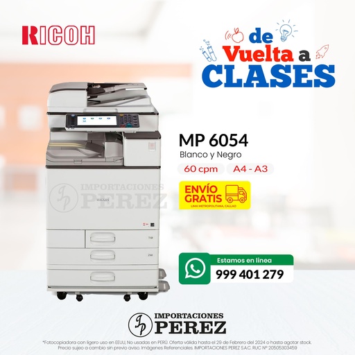 [0107143] Fotocopiadora Ricoh MP 6054