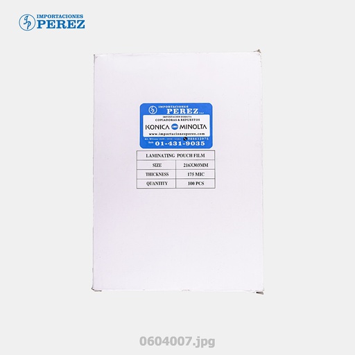 [0604007] Mica Enmicado A4 216x303 - 175mic (Caja x 100unds)