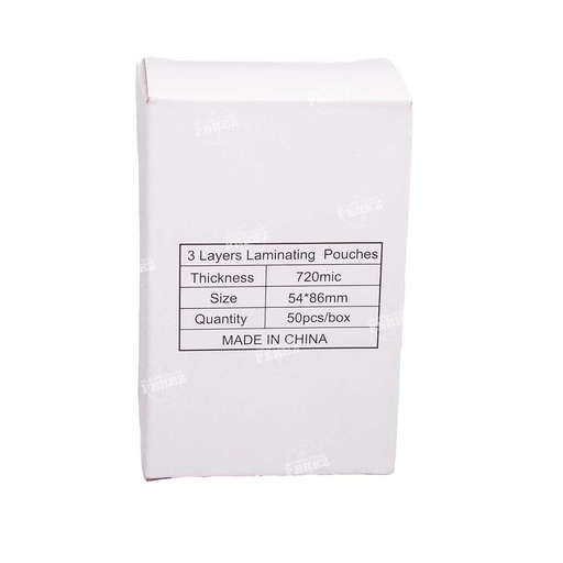 [0604011] Mica Enmicado c/Inserto DNI Nuevo 54x86 - 720mic (Caja x 50unds)