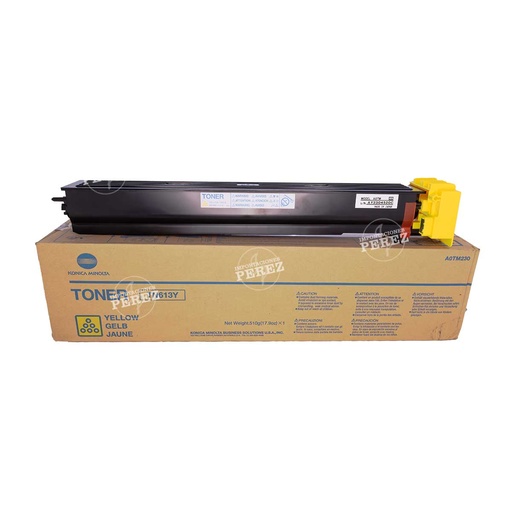[07001196] Toner Cartucho Yellow Konica Minolta [Konica Minolta] (510g) (Tn613Y) 