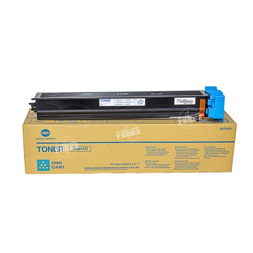[07001383] Toner Cartucho Cyan Konica Minolta [Original]  110v TN611C 460g 