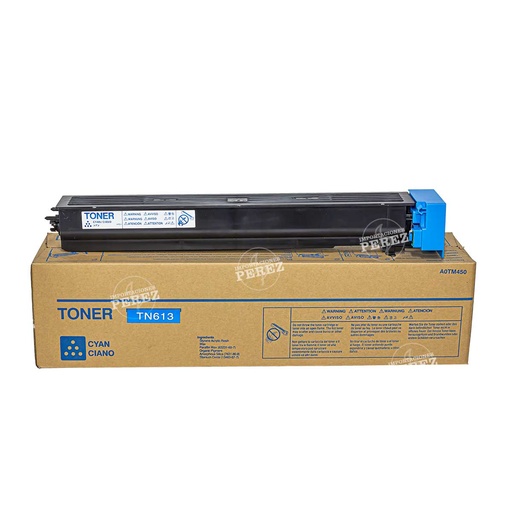 [07001444] Toner Cartucho Cyan Konica Minolta [Ale - Presentación Original] (510g) (Tn613C) 