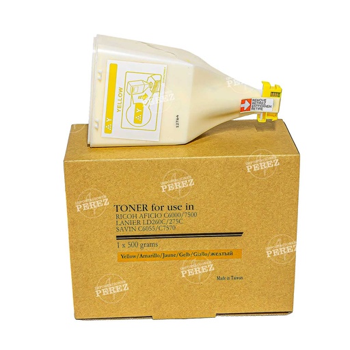 [07001525] Toner Cartucho Yellow Ricoh [Premium] (560g) (MPC7500A) 