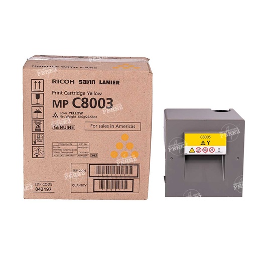 [07001589] Toner Cartucho Yellow Ricoh [Ricoh] (440g) 