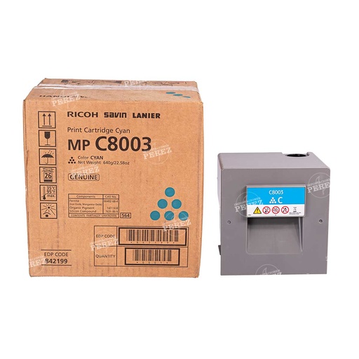 [07001591] Toner Cartucho Cyan Ricoh [Ricoh] (440g) 