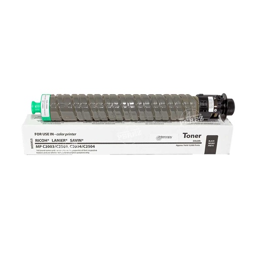 [07001697] Toner Cartucho Black Ricoh [Intercopy] Type MPC2003 285g 
