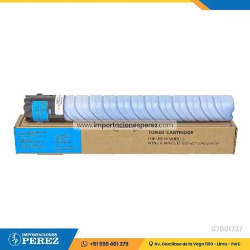 [07001737] Toner Cartucho Cyan Konica Minolta [Intercopy] (514g) (Tn512C/tn324C)