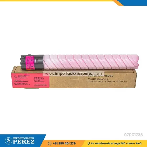 [07001738] Toner Cartucho Magenta Konica Minolta [Intercopy] (514g) (Tn512M/tn324M)