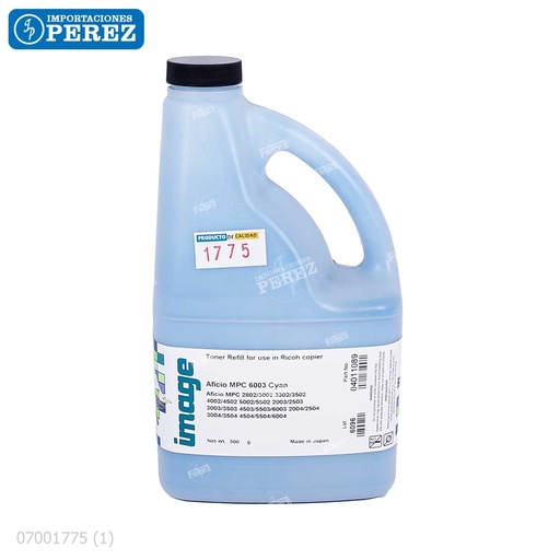 [07001775] Toner Recarga Cyan Ricoh [Image] Galonera/500g 