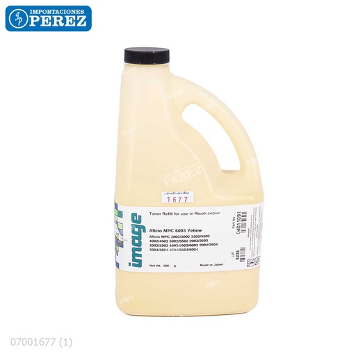 [07001777] Toner Recarga Yellow Ricoh [Image] Galonera/500g 