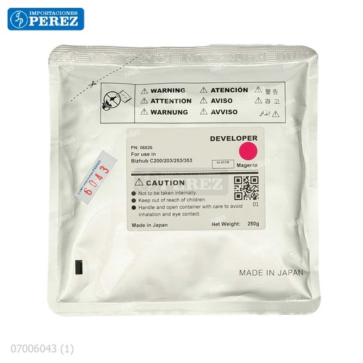 [07006043] Revelador [Cet] Magenta 250g 