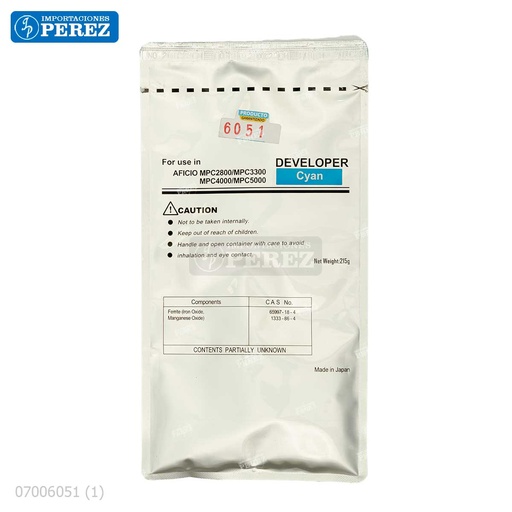 [07006051] Revelador Cyan 215g [Cet]