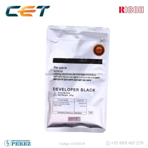 [07006079] Revelador [Cet] Negro (Type 19) 