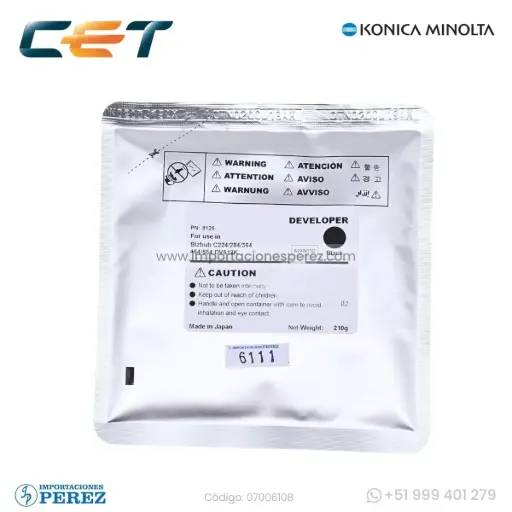 [07006111] Revelador [Cet] Black 210g 