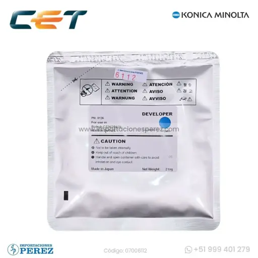 [07006112] Revelador [Cet] Cyan 210g 