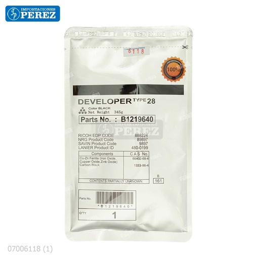 [07006118] Revelador [Cet] 345g Type 28 