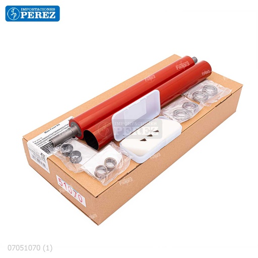 [07051070] Kit Mantenimiento Fusor Kitx13 [Cet] Contiene: 01 Faja Fusor + 01 Rodillo Presión + 02 Bocina Rodillo Esponja + 02 Bujes Rodillo Presión + 04 Rodajes Rodillo Fusor + 03 Uñas Rodillo Presión