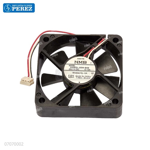 [07070002] Ventilador [Ricoh - Original] (Fan Motor) Negro (24v - 2.4w) 