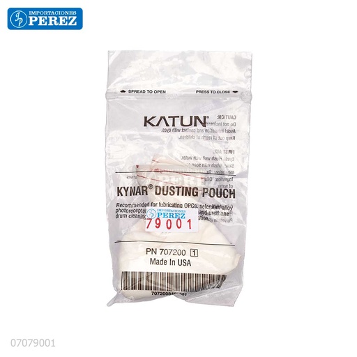 [07079001] Talco Blanco [Katun Performance] Para uso Técnico/ Ricoh/Canon/Sharp/Toshiba - - - 21g - Cilindros/Cuchillas - Compatible - Katun Perfomance - [.707200/-]