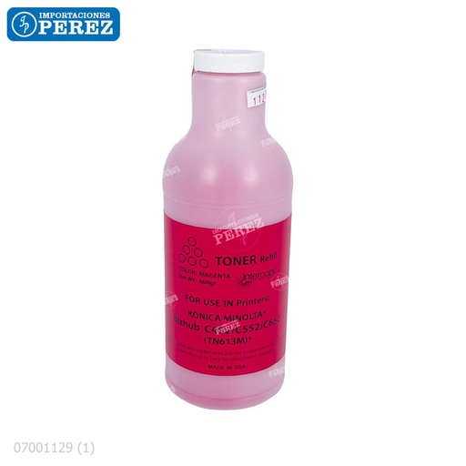 [07001129] Toner Recarga Magenta Konica Minolta [Intercopy] Botella/460g