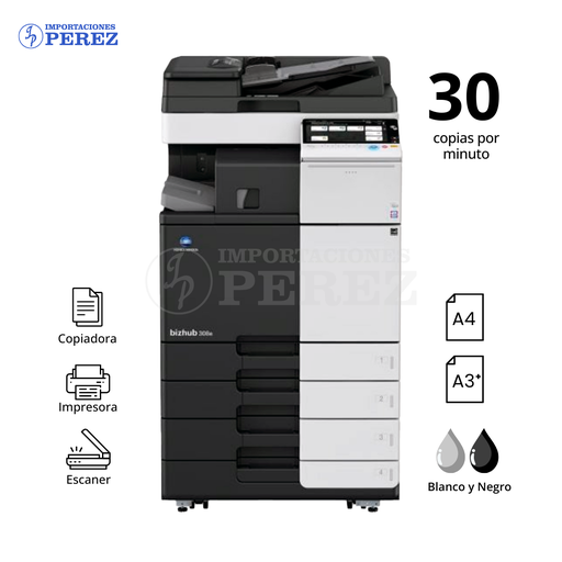 [0103001] Fotocopiadora Konica Minolta Bizhub 308e 