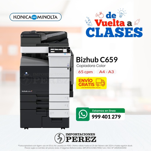 [0103111] Fotocopiadora Konica Minolta Bizhub C659