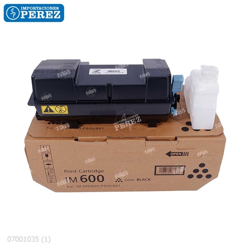 [07001035] Toner Cartucho Ricoh [Dki - Presentación Original] Type IM600 (690g)