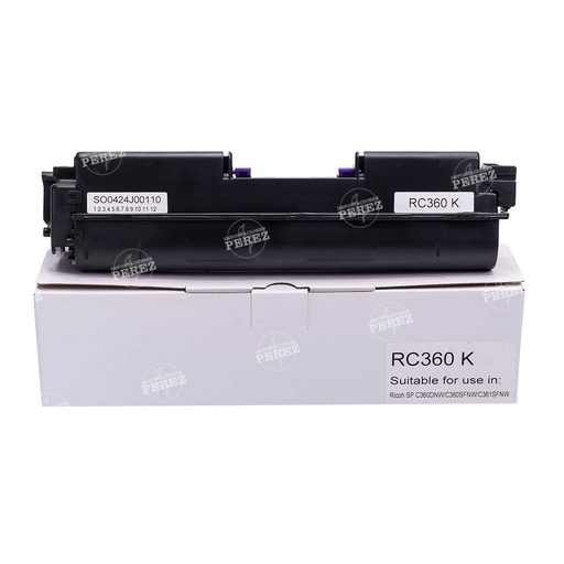 [07001200] Toner Cartucho Black Ricoh [Intercopy] SP-C360 