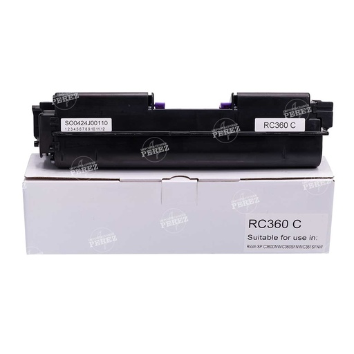 [07001201] Toner Cartucho Cyan Ricoh [Intercopy] SP-C360 