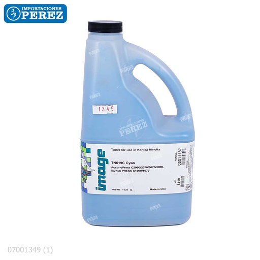 [07001349] Toner Recarga Cyan Konica Minolta [Image]  TN619C/TN619C 1222g 