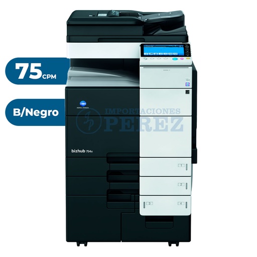 [0103008] Fotocopiadora Konica Minolta Bizhub 754e REMANUFACTURADA *****ANTES DE CONECTAR EL EQUIPO VERIFICAR EL VOLTAJE*****