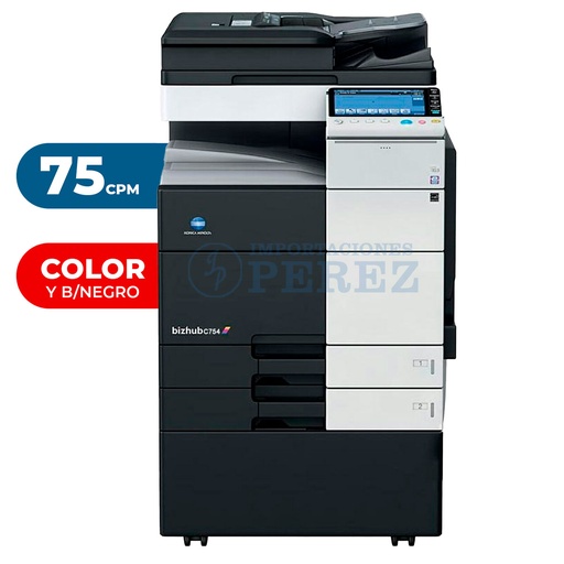 [0103018] Fotocopiadora Konica Minolta Bizhub C754e REMANUFACTURADA *****ANTES DE CONECTAR EL EQUIPO VERIFICAR EL VOLTAJE*****