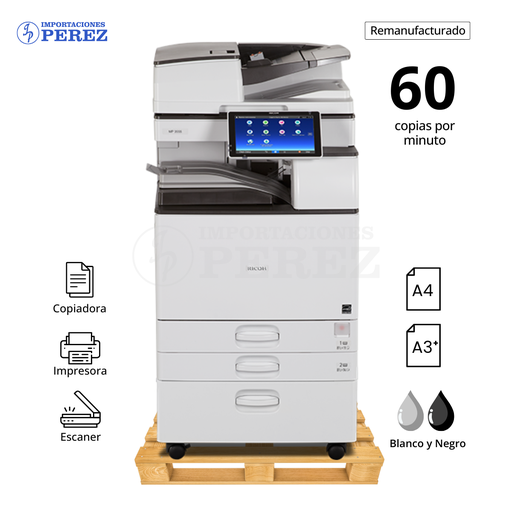 [0107029] Fotocopiadora Ricoh MP 6055 REMANUFACTURADA *****ANTES DE CONECTAR EL EQUIPO VERIFICAR EL VOLTAJE*****
