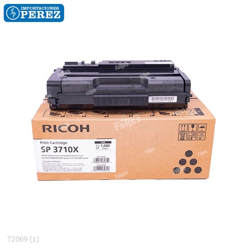[07002069T] Toner Cartucho Ricoh [Original] SP3710X 