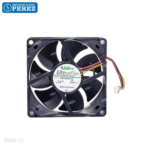 [SN222] Ventilador 12v-0.24A de Tarjeta IR PWB-MFPB (FAN MOTOR) - SEMI-NUEVO [Original - Konica Minolta]