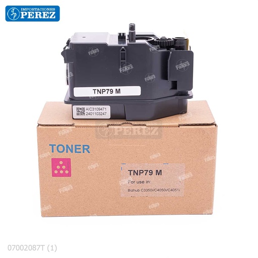[07002087T] Toner Cartucho Magenta Konica Minolta [Dki] 220v TNP-79M/TNP-80M/TNP-81M 164g 