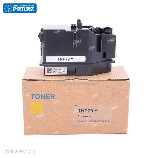 [07002088T] Toner Cartucho Yellow Konica Minolta [Dki] 220v TNP-79Y/TNP-80Y/TNP-81Y 163g 