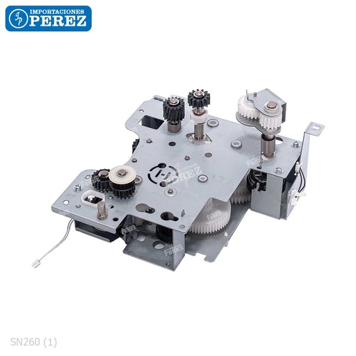 [SN260] Bloque Gear/Piñones Acople Fusor ***SIN MOTORES*** (FUSING DRIVE ASSY) - SEMI-NUEVO [Original - Konica Minolta]