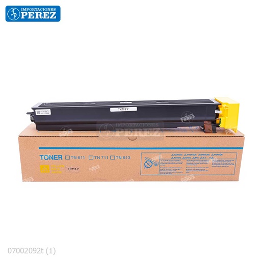 [07002092T] Toner Cartucho Yellow TN713Y 565g Konica Minolta TN713K [DKI (Presentación Original]