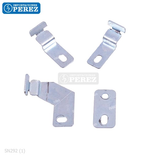 [SN292] Seguro/Soporte Metálico (Kitx04) para Mesa/Mueble (03 Fixing Bracket A + 01 Fixing Bracket B) - SEMI-NUEVO [Original - Konica Minolta]