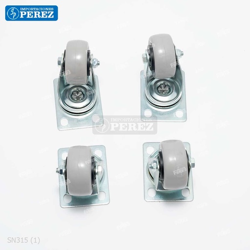 [SN315] Garrucha/Llanta Industrial Plataforma Giratoria (Kitx04) [Original]