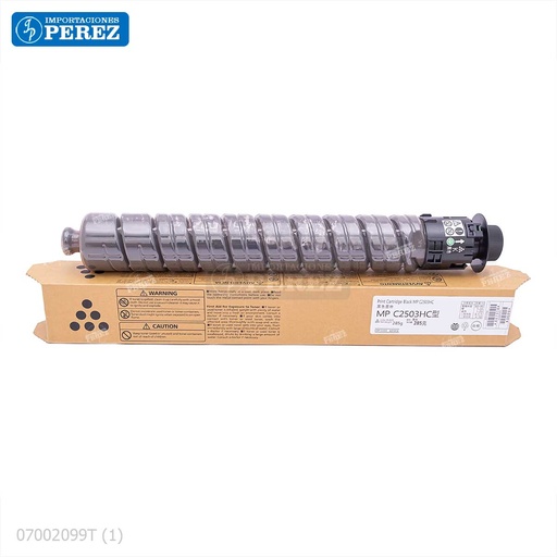 [07002099T] Toner Cartucho Black Ricoh [Dki - Presentación Original] Type MPC2003 285g 